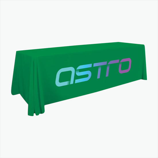 8' Closed Back Throw with Full Color Imprint