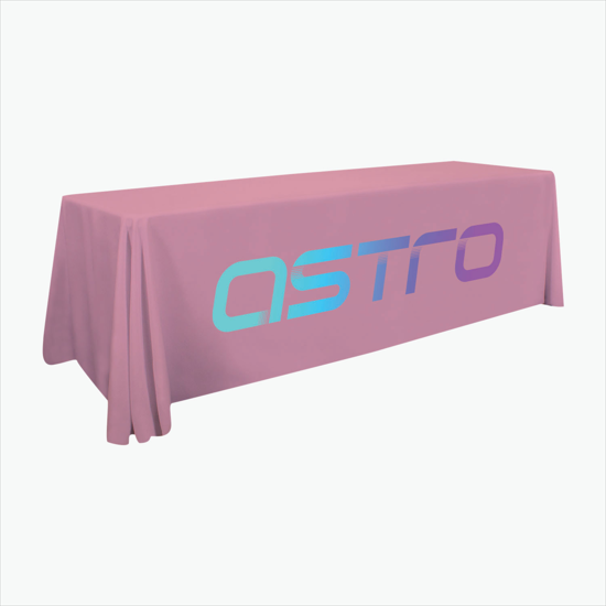 8' Closed Back Throw with Full Color Imprint