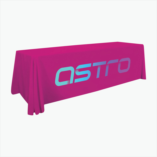 8' Closed Back Throw with Full Color Imprint