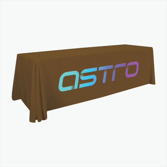 8' Closed Back Throw with Full Color Imprint