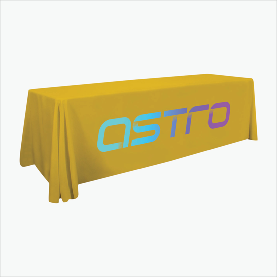 8' Closed Back Throw with Full Color Imprint