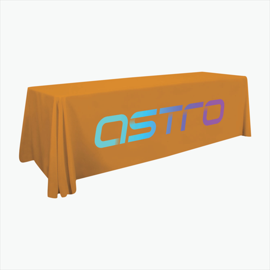 8' Closed Back Throw with Full Color Imprint
