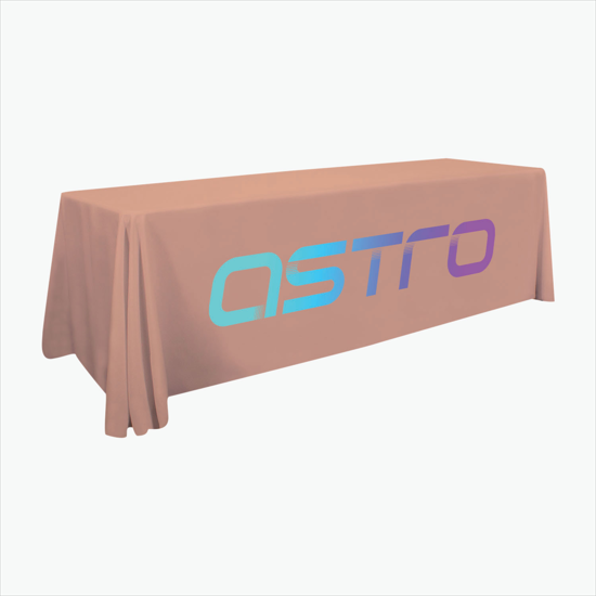 8' Closed Back Throw with Full Color Imprint