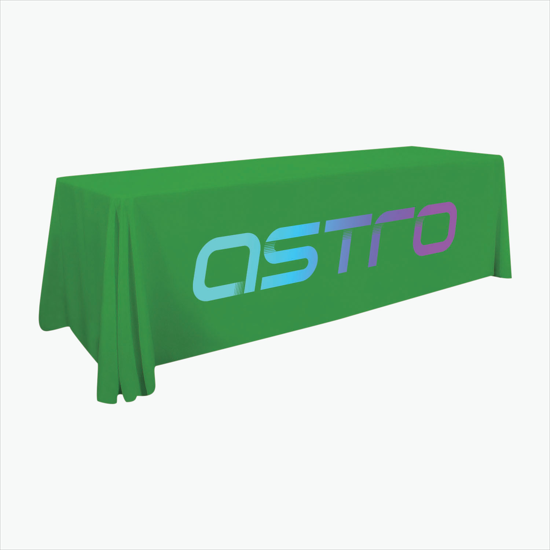 8' Closed Back Throw with Full Color Imprint