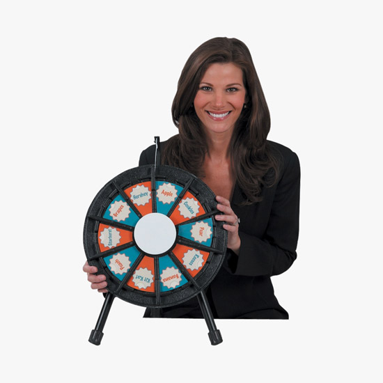 10 Slot Micro Table Top Prize Wheel - 14 inch