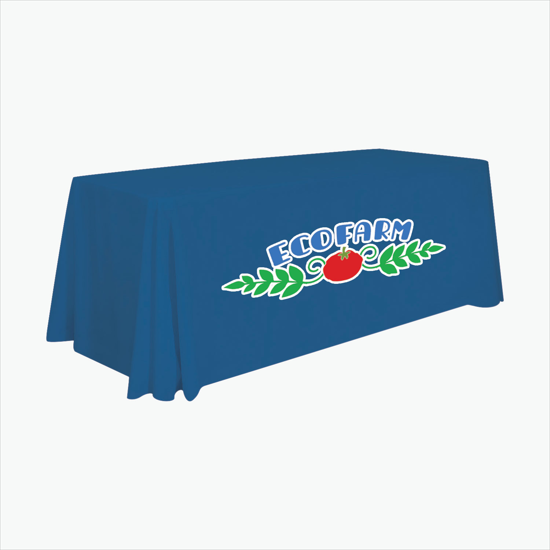 6' Stain Resistant Table Cover with Full Color Imprint - Clearance