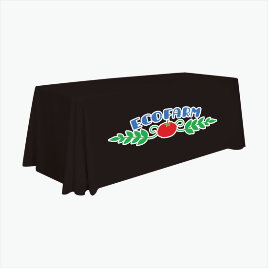6' Stain Resistant Table Cover with Full Color Imprint - Clearance