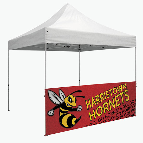 10' ShowStopper Event Tent Standard Half Wall - Full Color Dye-Sublimated - One-Sided