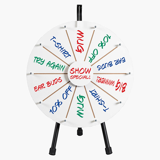 21 Dry Erase Prize Wheel - Blank