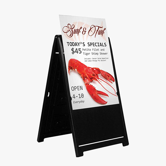 Deluxe Sidewalk A-Frame Sign - Single-Sided