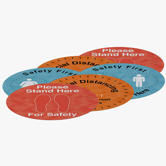 Surface Indoor Removable Graphics - 12 Circles - Pack of 3