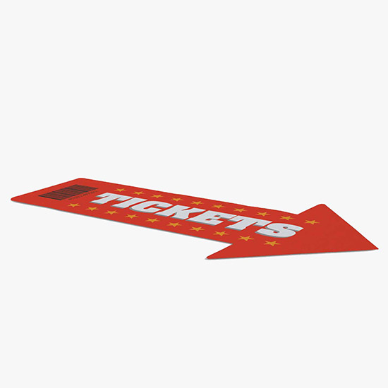 Surface Indoor Removable Graphic - Arrow - 72 x 42