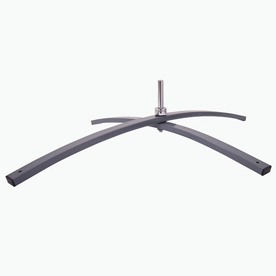 10.5' Value Razor Sail Sign with Cross Base and Water Ballast - Single Sided