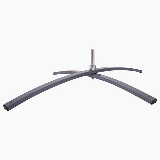 15' Value Razor Sail Sign with Cross Base and Water Ballast - Single Sided