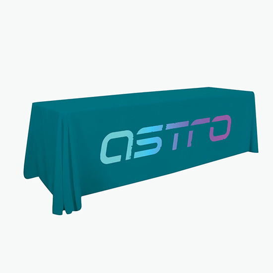 8' Laser Edge Open Back Table Cover