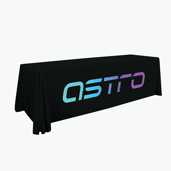 8' Laser Edge Open Back Table Cover