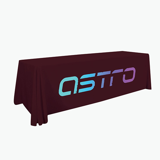 8' Laser Edge Open Back Table Cover
