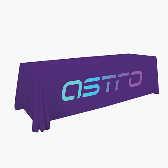 8' Laser Edge Open Back Table Cover