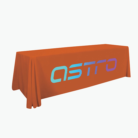 8' Laser Edge Open Back Table Cover