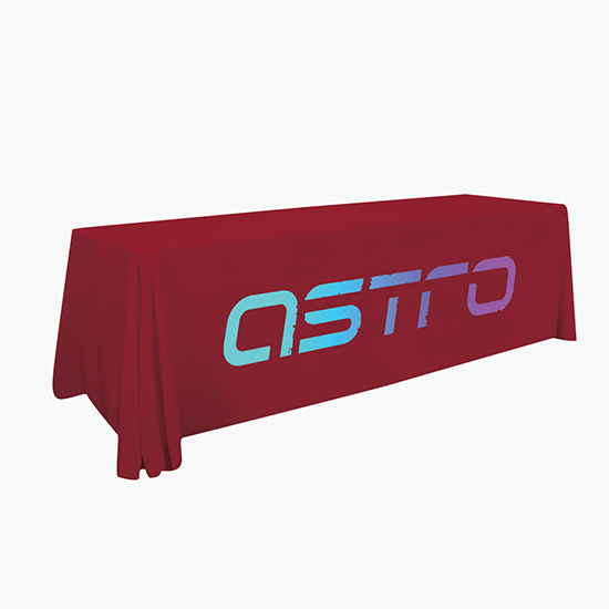 8' Laser Edge Open Back Table Cover