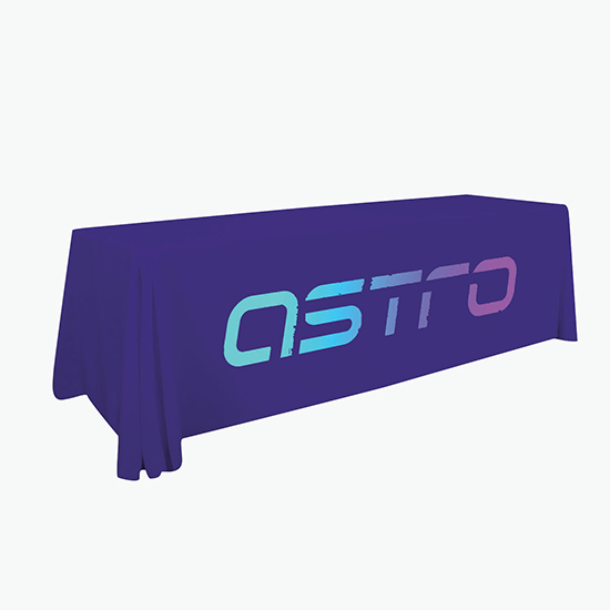 8' Laser Edge Closed Back Table Cover