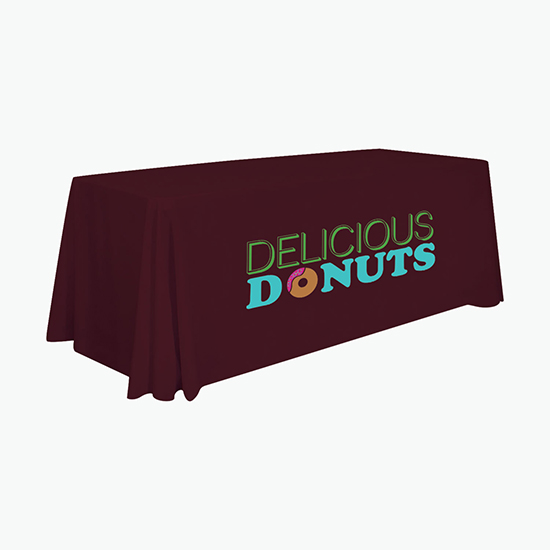 6' Laser Edge Open Back Table Cover