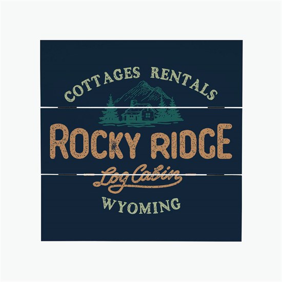 Full Color Slatted Wood Print - 12 x 12