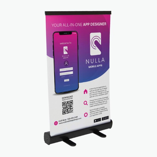 24 FeatherLite Economy Tabletop Retractor Banner