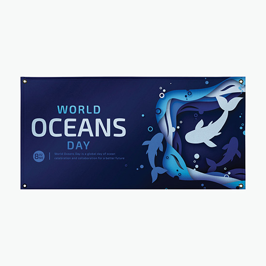4' x 8' PVC-Free Full Color Banner - Single Sided