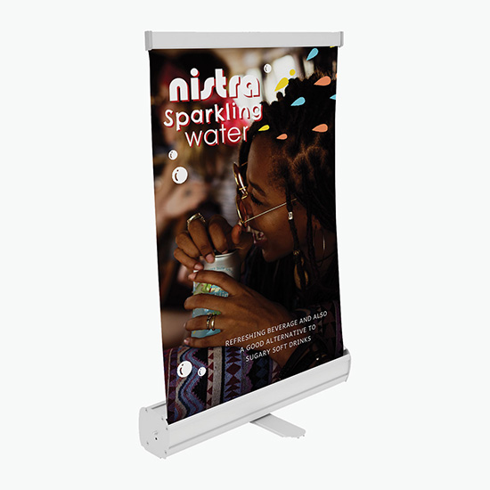 18 PVC-Free Economy Tabletop Retractor Banner