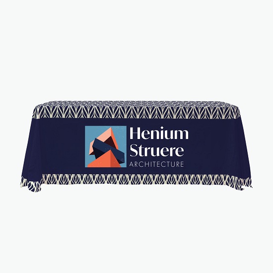 6' EcoWise Open Back Full Color Table Cover