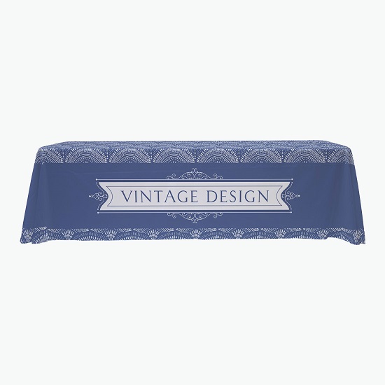 8' EcoWise Closed Back Full Color Table Cover