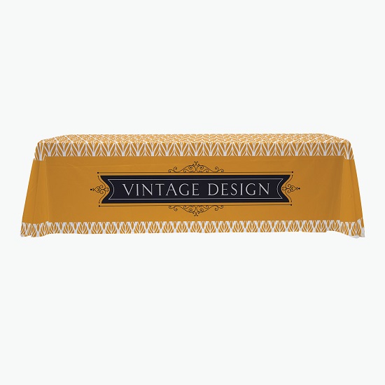 8' EcoWise Open Back Full Color Table Cover