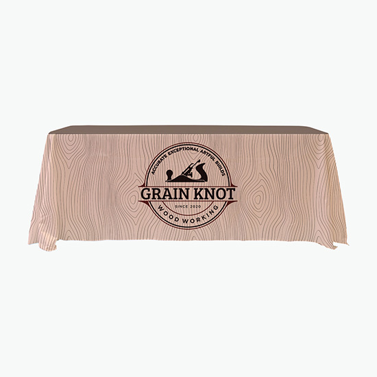 6' Recycled Closed Back Full Color Table Cover