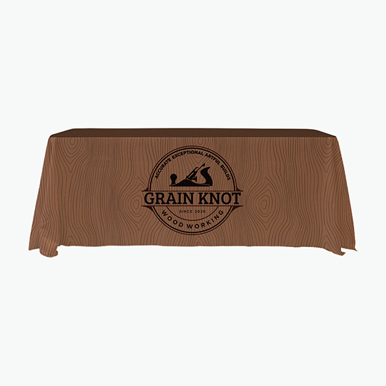 6' Recycled Open Back Full Color Table Cover