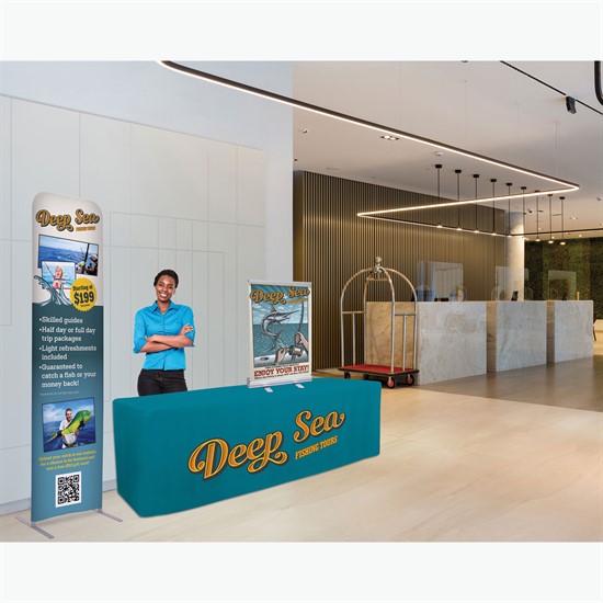 EuroFit Recycled Straight Wall Banner - 7-1/2' x 2'