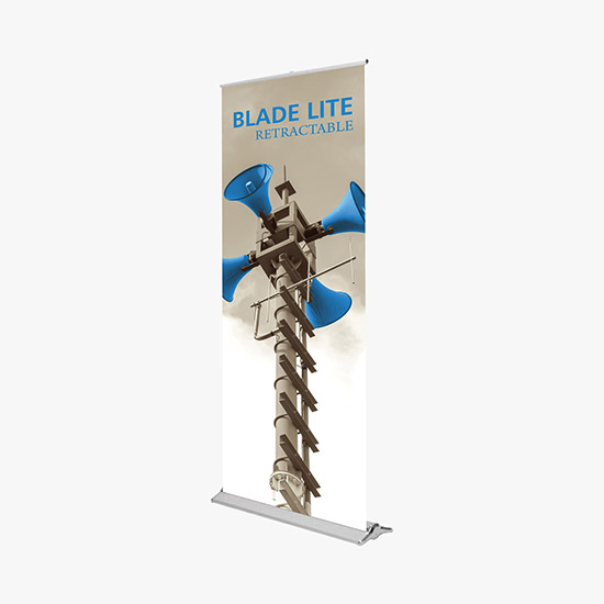 Blade Value Vinyl Retractor Banner - 31.5