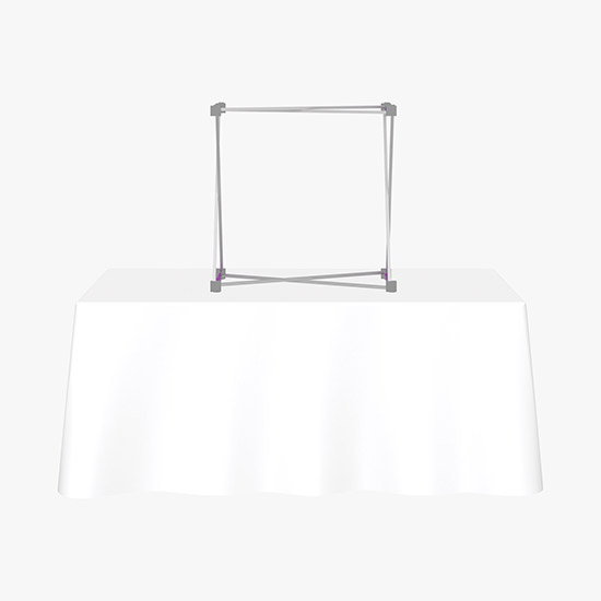 Hopup Tabletop Display with Full Fitted Graphic - 2 1/2'