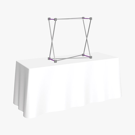 Hopup Tabletop Display with Full Fitted Graphic - 2 1/2'