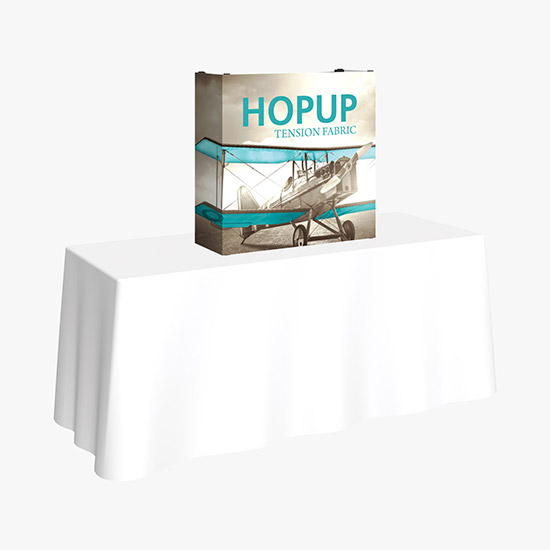 Hopup Tabletop Display with Full Fitted Graphic - 2 1/2'