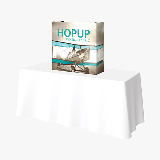 Hopup Tabletop Display with Full Fitted Graphic - 2 1/2'