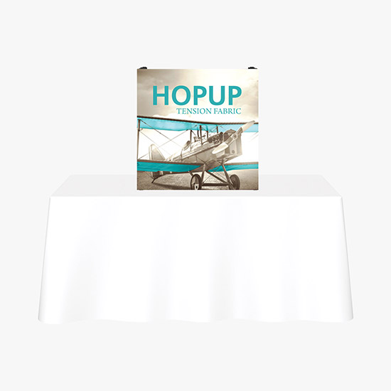 Hopup Tabletop Display with Full Fitted Graphic - 2 1/2'