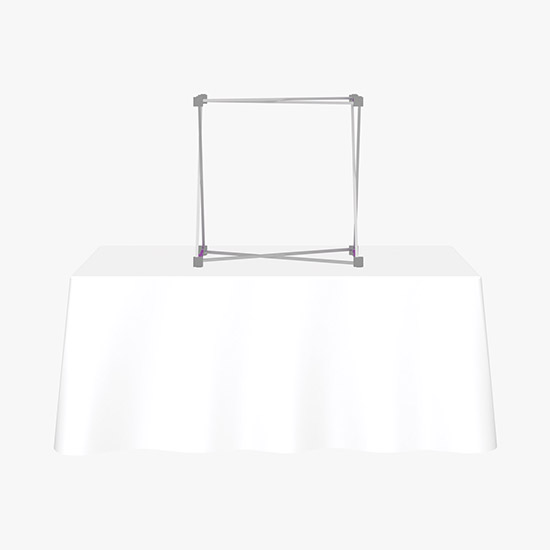 Hopup Tabletop Display with Front Graphic - 2 1/2'