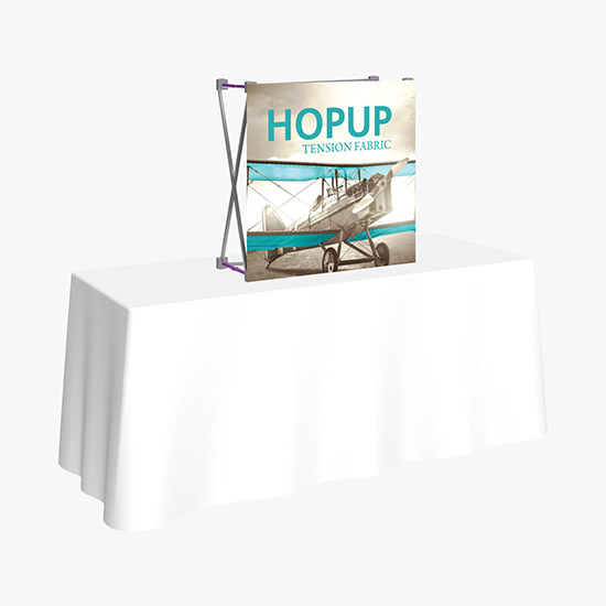 Hopup Tabletop Display with Front Graphic - 2 1/2'