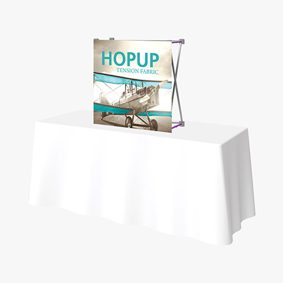 Hopup Tabletop Display with Front Graphic - 2 1/2'