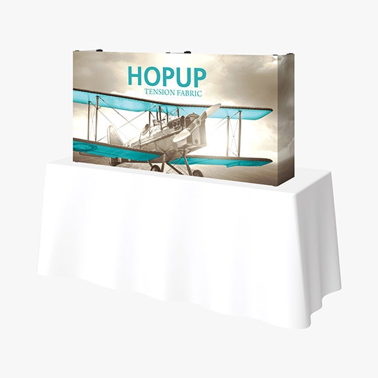 Hopup Tabletop Display with Full Fitted Graphic - 5'