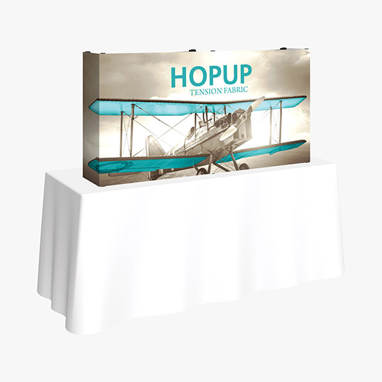Hopup Tabletop Display with Full Fitted Graphic - 5'