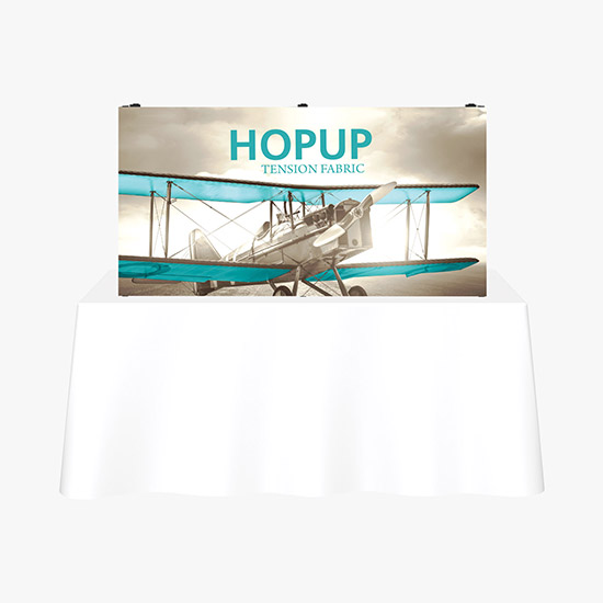Hopup Tabletop Display with Full Fitted Graphic - 5'
