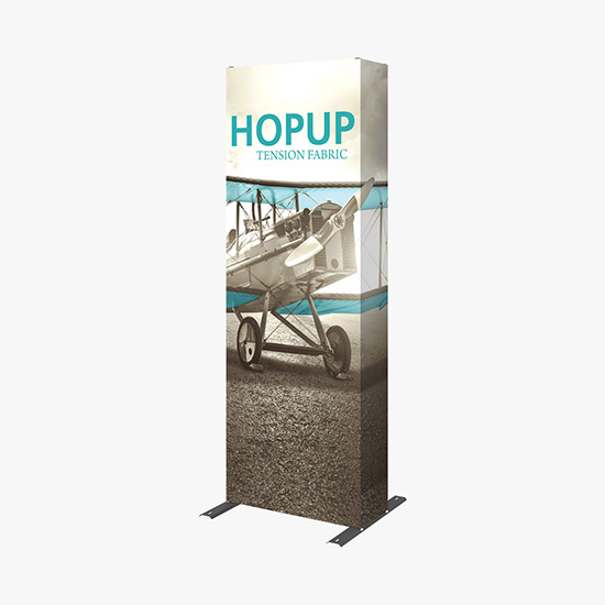 Hopup Floor Display with Full Fitted Graphic - 2 1/2'