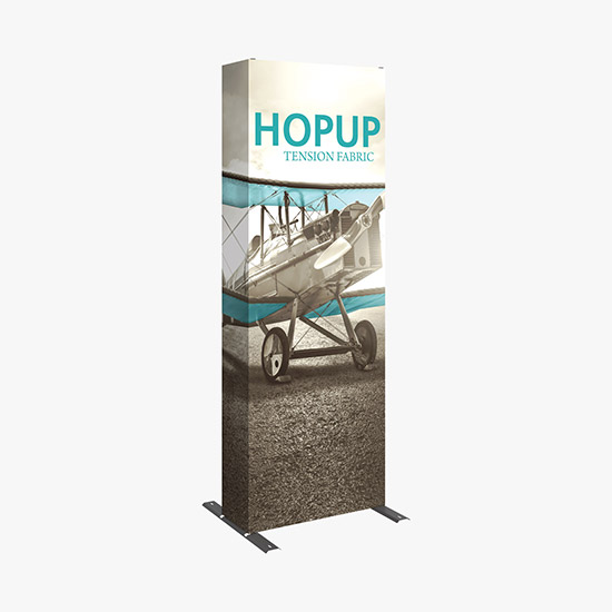 Hopup Floor Display with Full Fitted Graphic - 2 1/2'